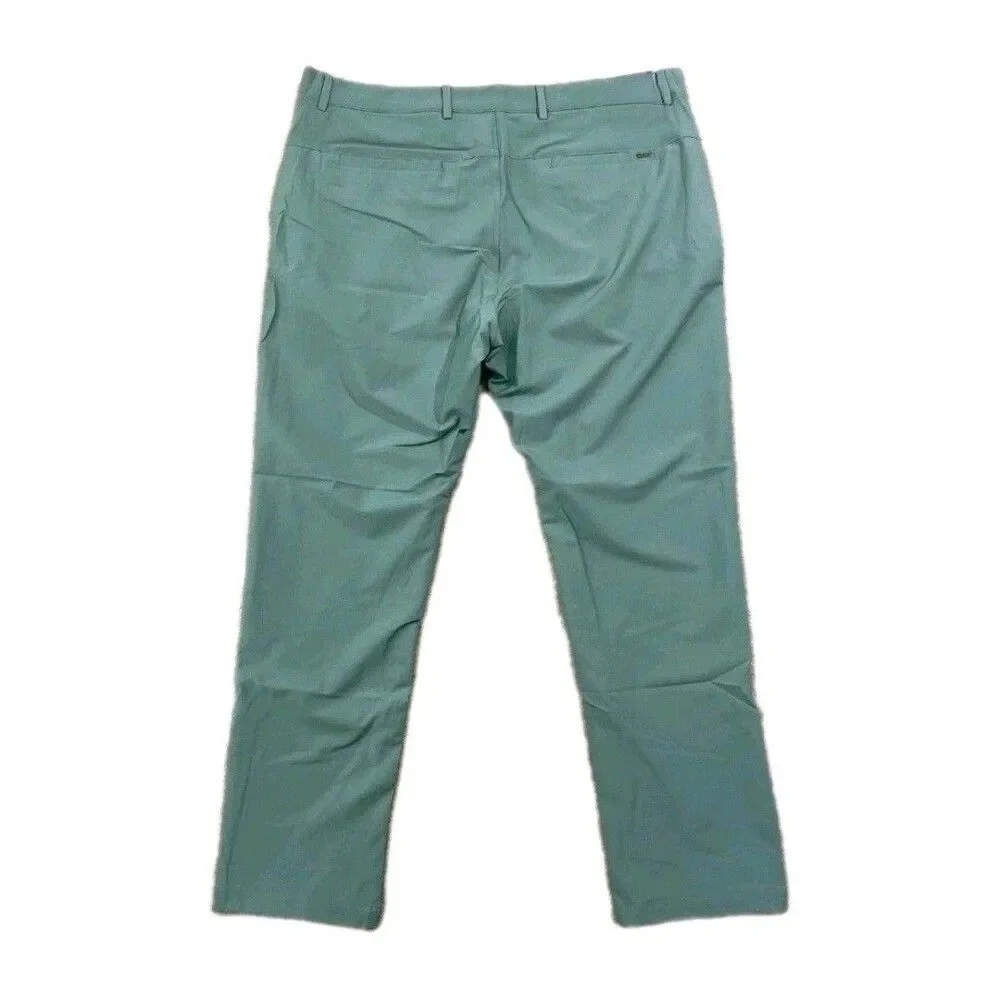 Greg Norman Men's 40x32 Luxe Performance Stretch Pants ML75 Flex Waistband Green - Picture 7 of 12